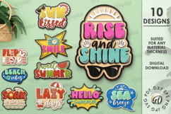 Summer Signs Bundle Laser Cut. Summer Decor SVG Product Image 1