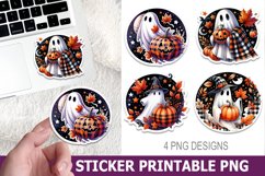 Halloween Ghost Sticker Printable | High Quality 300 Dpi Product Image 1
