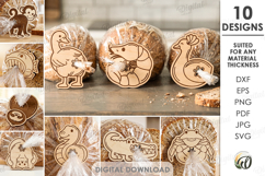 Funny Bread Bag Clips Bundle Laser Cut. Bag Clamp SVG Product Image 1