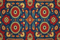 Mexican Floral Pattern Background Product Image 1