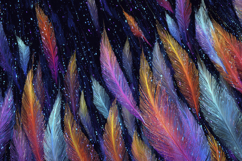 Colorful Feathers Background Product Image 1