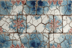 Broken Ceramic Tiles Texture Background Wallpaper Product Image 1