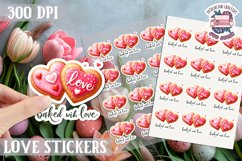 Love sticker Sheet Valentine Day Lovers Funny Sweets PNG Product Image 1