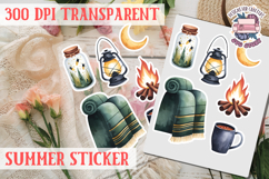 Summer sticker Cute flowers Love Picnic Beach Spring Product Image 1