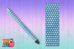 Distressed Blue Stars Pen Wrap Sticker Product Image 1
