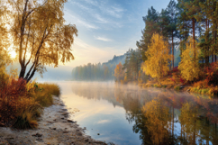 Nature Lake Background Wallpaper Product Image 1