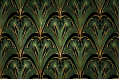 Green Art Deco Pattern Background Product Image 1