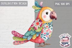 Cute Patchwork Animal Sublimation Design PNG kids t-shirt Product Image 1