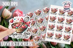 Love sticker Sheet Valentine Day Sign Lettering PNG 14 feb Product Image 1