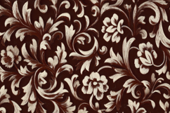 Brown Floral Pattern Background Product Image 1