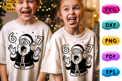 6 7 Santa Svg, Png, Six Seven Svg, Funny Christmas Shirt Product Image 1