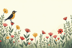 Colorful Flower Field Background Product Image 1