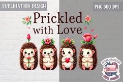 Valentine Love Animals Cute Quote Sublimation Design PNG Product Image 1