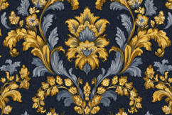 Victorian Style Damask Pattern Background Wallpaper Product Image 1