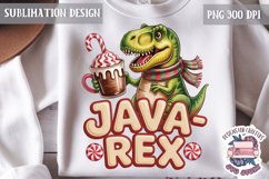 Christmas Dinosaur Funny Quote Sublimation design Tshirt Product Image 1