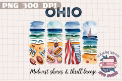 USA STATE America Brushstrokes PNG Watercolor Design Sign Product Image 1