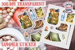 Summer sticker Cute flowers Love Picnic Beach Spring Product Image 1