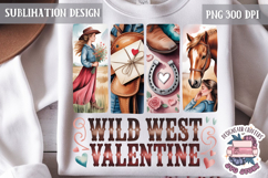 Cowgirl Brushstrokes PNG Sublimation Cow Horse Product Image 1