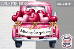 St Valentine’s Coquette Bow PNG Holidays Funny Watercolor Product Image 1