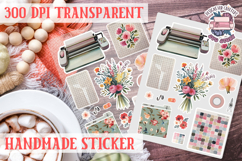 Handmade Crafter sticker flowers Love Patchwork Sewing Knit Product Image 1