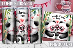 Sublimation Tumbler WRAP Love Design Quote Watercolor Animal Product Image 1