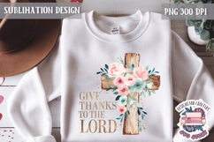 Easter Bible Quote Sublimation Design PNG Jesus Cross Product Image 1