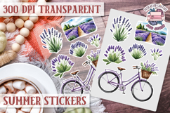 Summer sticker sheet Beach Scrapbook PNG Flowers Vibe Product Image 1