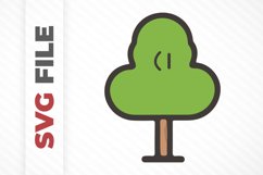 Cute Tree SVG File Product Image 1