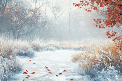 Winter Scene Background Wallpaper Product Image 1