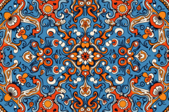 Colorful Floral Pattern Background Product Image 1