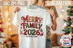 Christmas Quote Sublimation design Winter Tshirt Family PNG Product Image 1