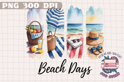 Brush Stroke Summer Holidays Sublimation Design PNG Beach Product Image 1