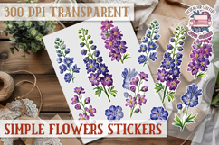 Summer Flowers sticker Scrapbook PNG Botanical Beach Product Image 1