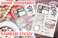 Handmade Crafter sticker flowers Love Patchwork Sewing Knit Product Image 1