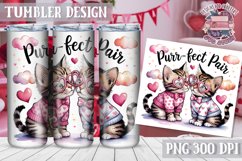 Sublimation Tumbler WRAP Love Design Quote Watercolor Animal Product Image 1