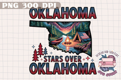 USA STATE America Summer Camping PNG Watercolor Design Sign Product Image 1