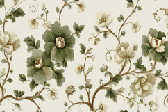 Green Floral Background Product Image 1