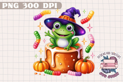 Cute Halloween Animal Autumn Sublimation design Fall KIds Product Image 1