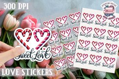 Love sticker Sheet Valentine Day Lovers Funny Sweets PNG Product Image 1