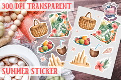 Summer sticker Cute flowers Love Picnic Beach Spring Product Image 1
