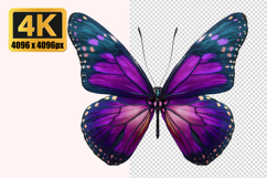 Purple Butterfly Transparent PNG Product Image 1