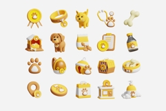 Adorable 3D Pet Shop Elements Bundle Product Image 2