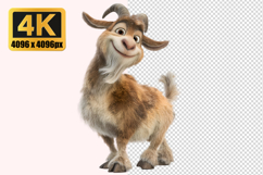 Cute Goat Transparent PNG Product Image 1