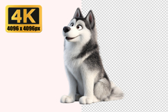 Husky Dog Transparent PNG Product Image 1