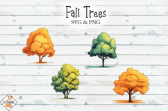 Fall Trees SVG &amp; PNG Product Image 1