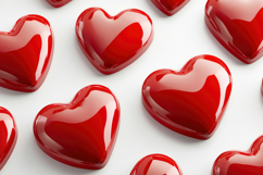 Red Hearts with White Background Wallpaper Product Image 1