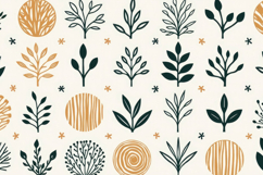 Botanical Shapes Background Product Image 1