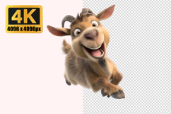 Brown Goat Transparent PNG Product Image 1