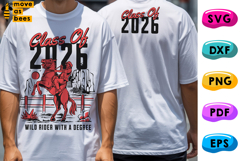 Class Of 2026 SVG, PNG, Country, Wild Rider With A Degree Product Image 1