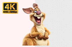 Friendly Kangaroo Transparent PNG Product Image 1